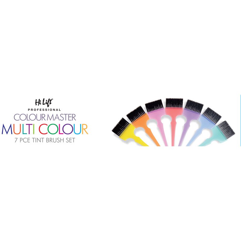 Hi Lift Colour Master Multi Colour 7pce Tint Brush Set.