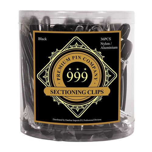 Premium Pin Company 999 Black Nylon/Aluminium Sectioning Clips 36pk