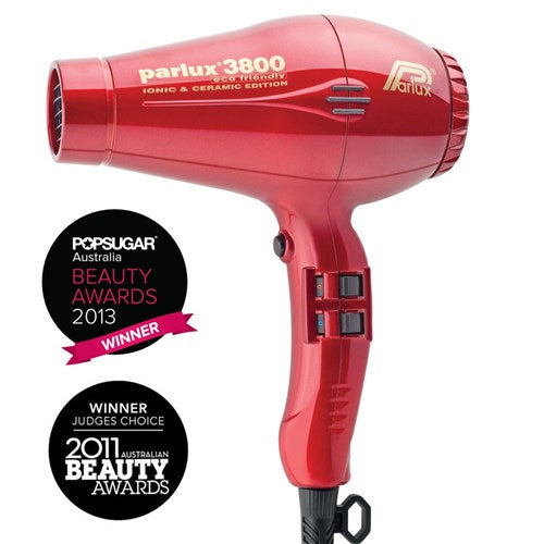 Parlux 3800 Ionic Ceramic Hair Dryer Red