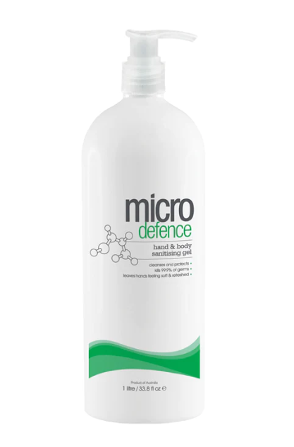 Micro defence hand & body sanitising gel 1L – Peachers Salon Supplies ...