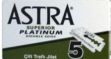 Astra Double Edge Razor Blades 100pcs (1 Packet of 5)