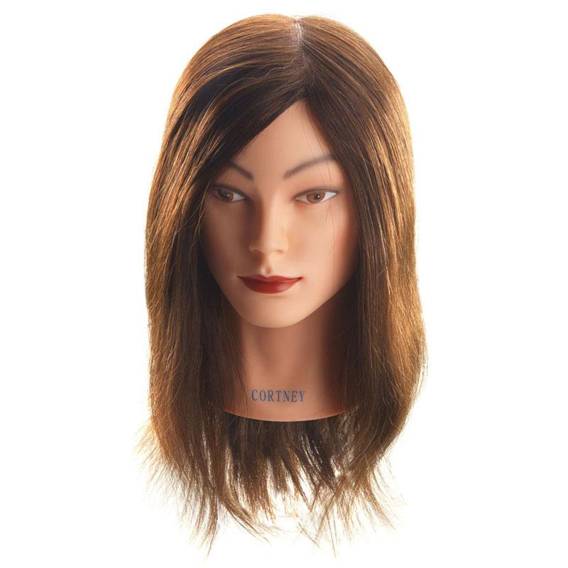 Hi Lift Mannequin Head Cortney - Medium Brown (30-35cm)