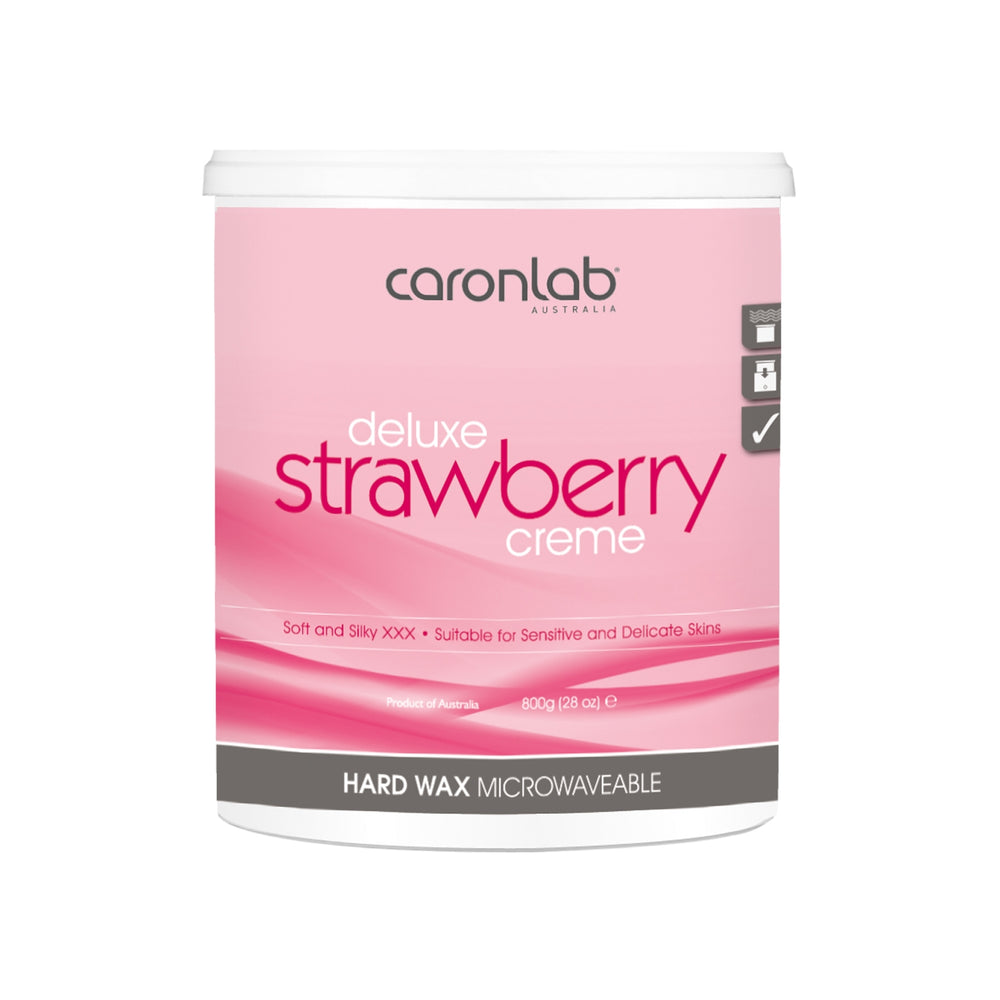 Caronlab Strawberry Creme Hard Wax Microwaveable 800ml