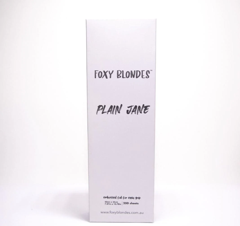 Foxy Blonde Plain Jane Pre Cut Extra Wide Foils - 20cm x 35cm