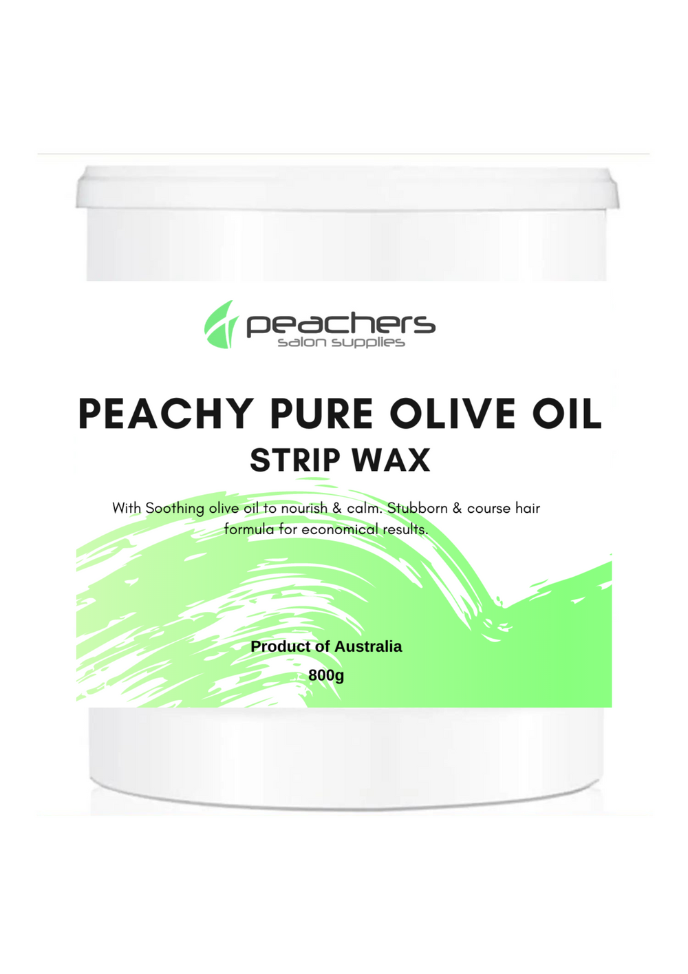 Peachers pure olive oil strip wax