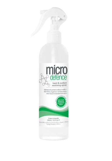 Micro Defence Hand & Surface Sanitising Spray 250ml